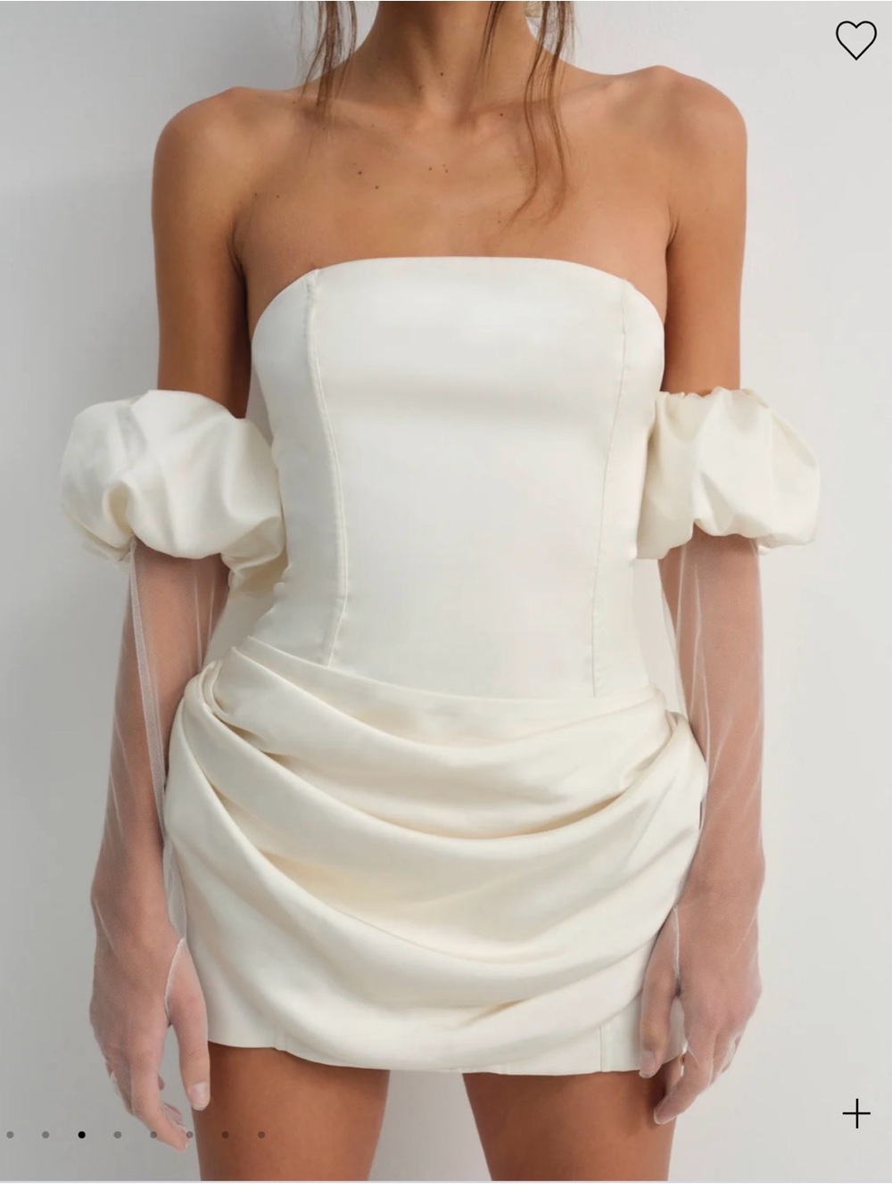 For Love & Lemons Serena Mini Dress Size 6 + Matching Gloves O/S - Picture 4 of 14